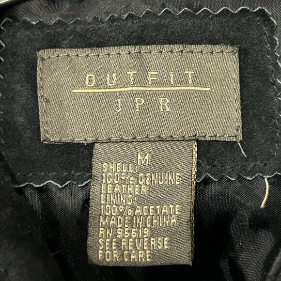 Outfit JPR Mens Genuine Leather Button-Up Shirt Jacket Sz Medium Grunge Shaket - Picture 5 of 9